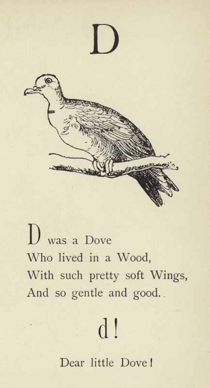 Bokstaven D av Edward Lear