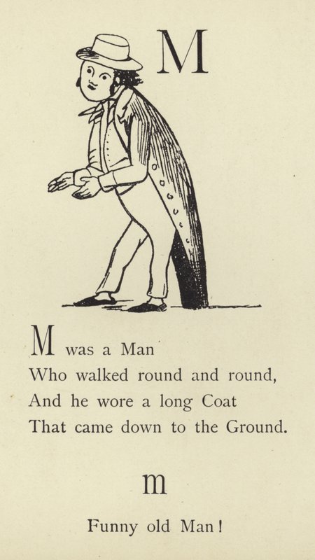 Bokstaven M av Edward Lear
