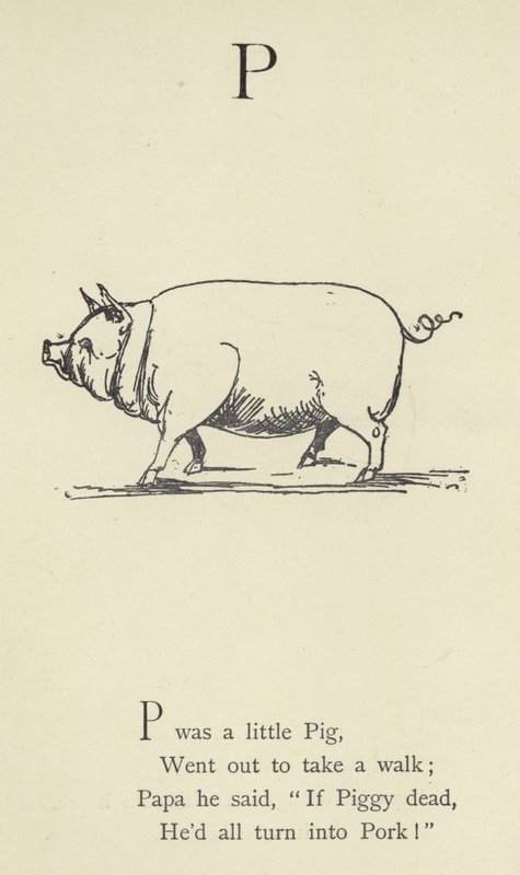 Bokstaven P av Edward Lear