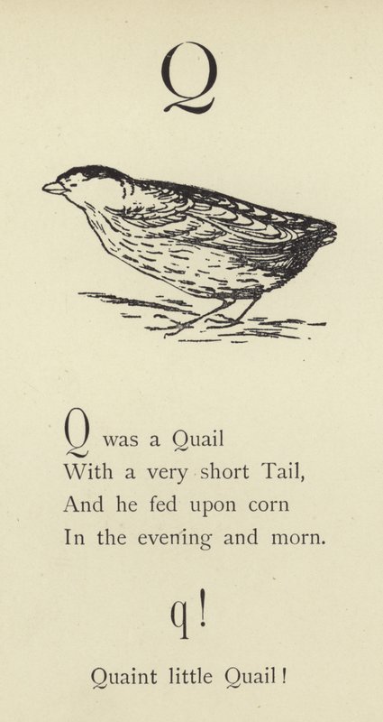 Bokstaven Q av Edward Lear