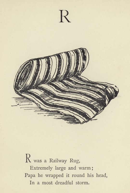 Bokstaven R av Edward Lear