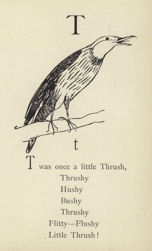 Bokstaven T av Edward Lear
