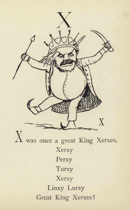Bokstaven X av Edward Lear