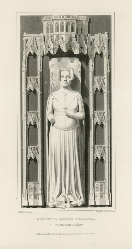 Bild av drottning Philippa av Edward Blore