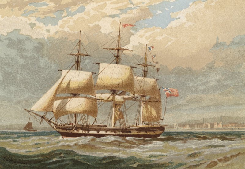 Outward Bound, I Themsen utanför Gravesend av Edward Duncan