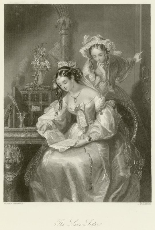 Kärleksbrevet av Edward Henry Corbould