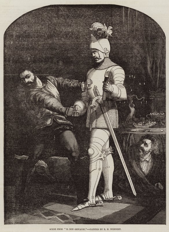 Scen från Don Giovanni av Edward Henry Wehnert