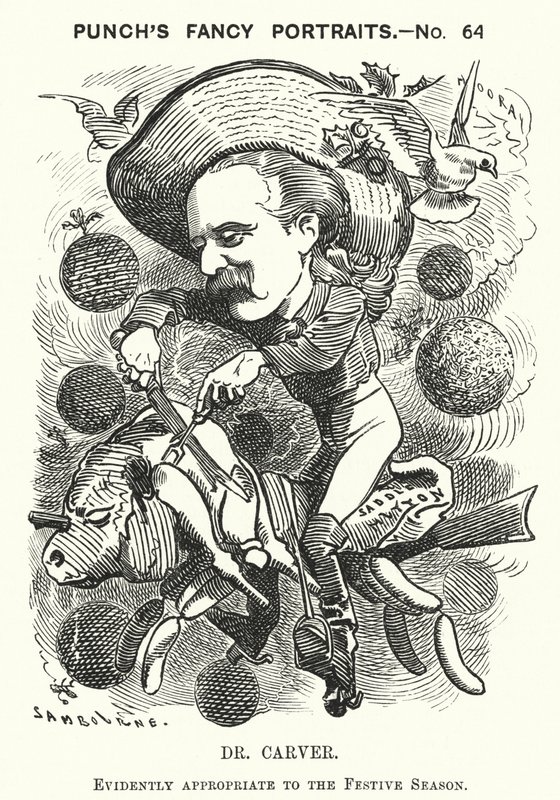 Dr Carver (gravyr) av Edward Linley (after) Sambourne
