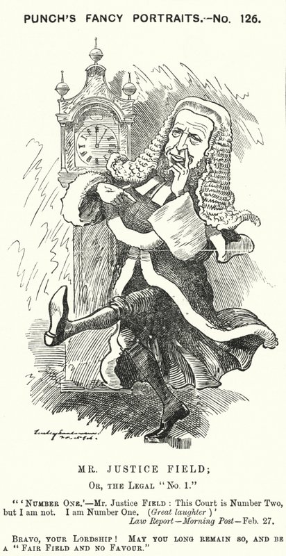 Punch tecknad: William Field av Edward Linley (after) Sambourne