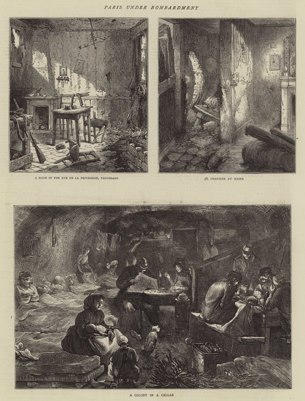 Paris under bombardement av Edwin Buckman