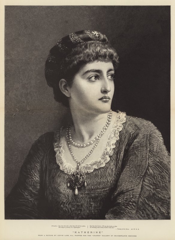 Katherine från Shakespeares Taming Of The Shew av Edwin Longsden Long