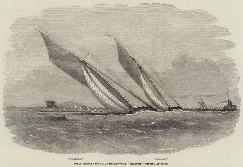 Royal Thames Yacht-Club Match, Phantom vinner i Erith av Edwin Weedon