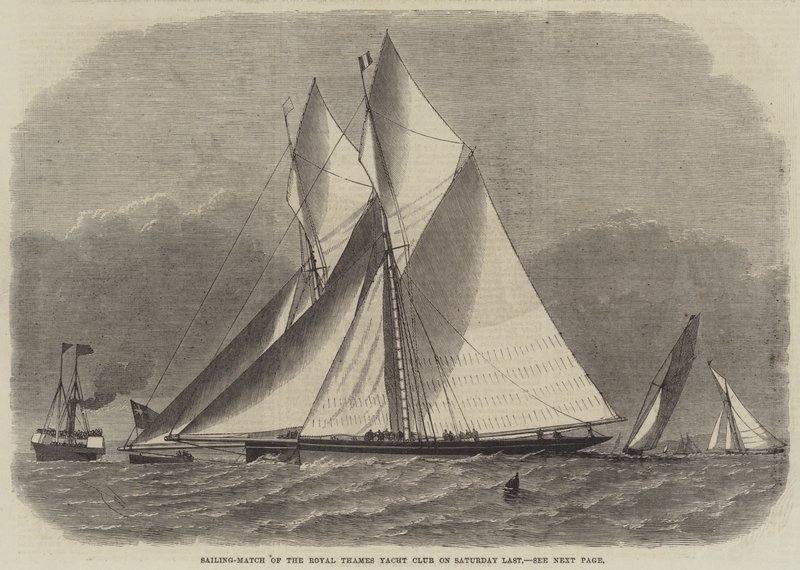 Seglingsmatch i Royal Thames Yacht Club på lördag i fredags av Edwin Weedon
