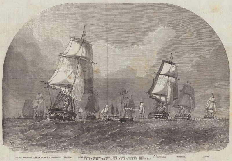 Östersjöflottan lämnar Spithead av Edwin Weedon