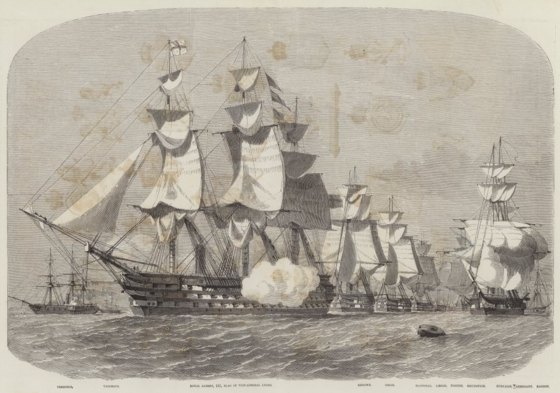 Drottningens besök i Cherbourg av Edwin Weedon