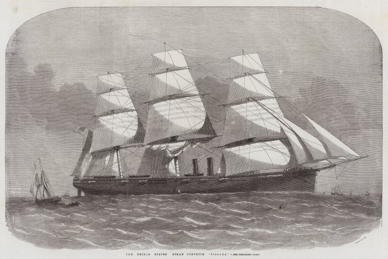 USA:s Steam Corvette Niagara av Edwin Weedon
