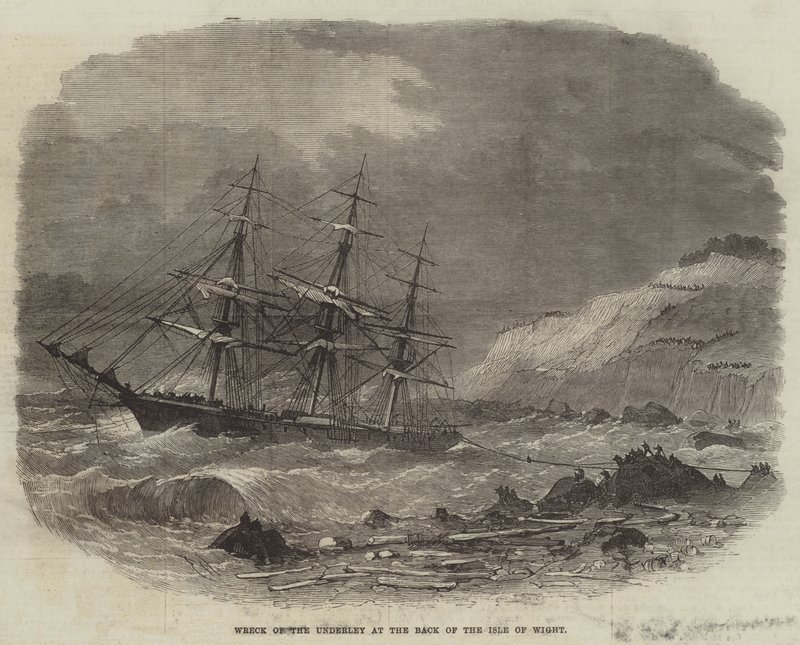 Vraket av Underley på baksidan av Isle of Wight av Edwin Weedon