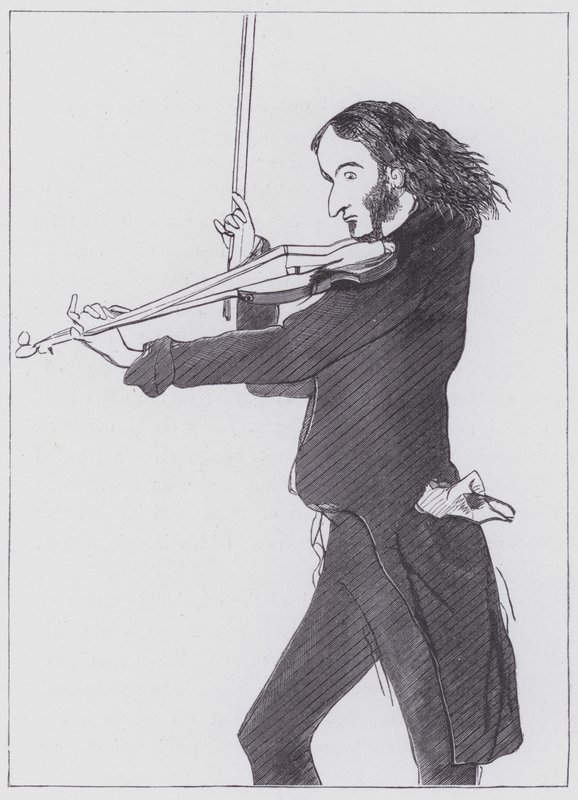 Nicolo Paganini av Edwin (after) Landseer