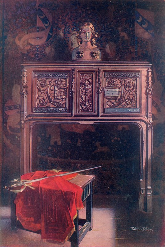 Carved Oak Dressoir--Louis XII av Edwin John Foley