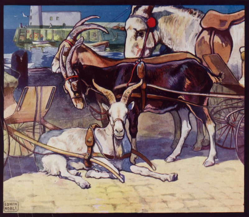 Get-Carts (färg litho) av Edwin Noble