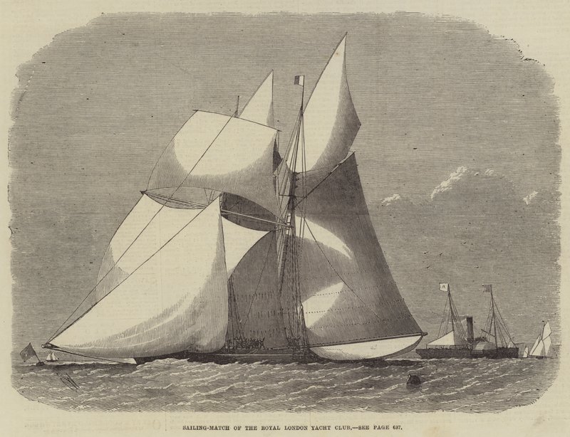 Segling-match av Royal London Yacht Club av Edwin Weedon