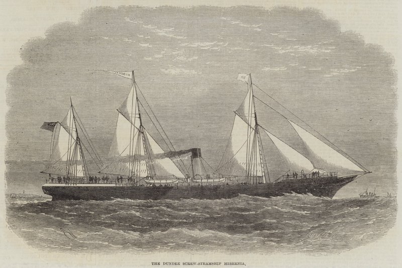 Dundees skruvfartyg Hibernia av Edwin Weedon