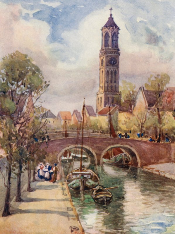 Rhen: Utrecht (färglitografi) av Effie Jardine