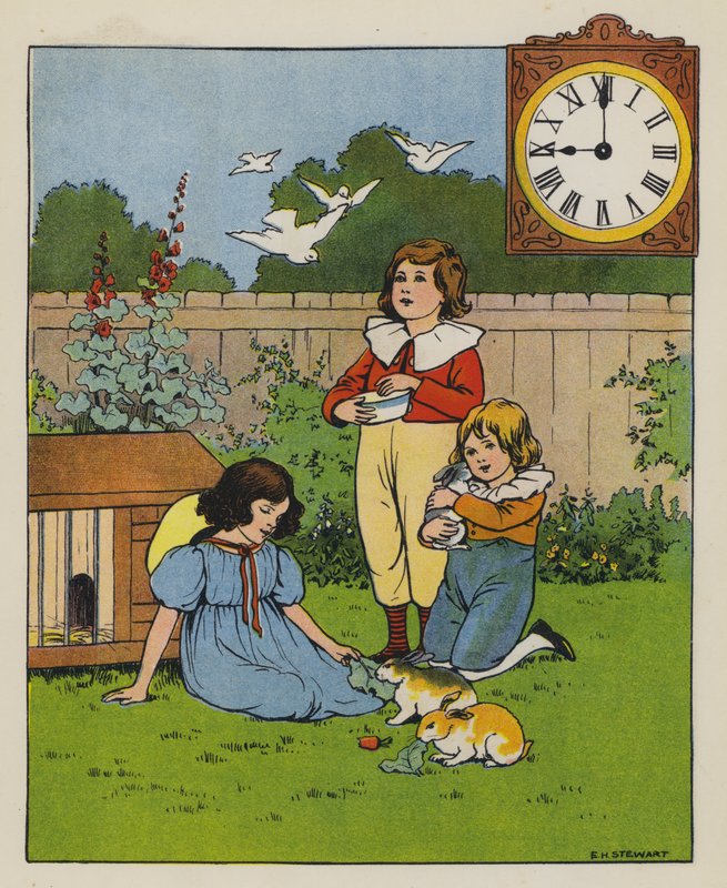 Matningstid (färg litho) av Elise H. Stewart