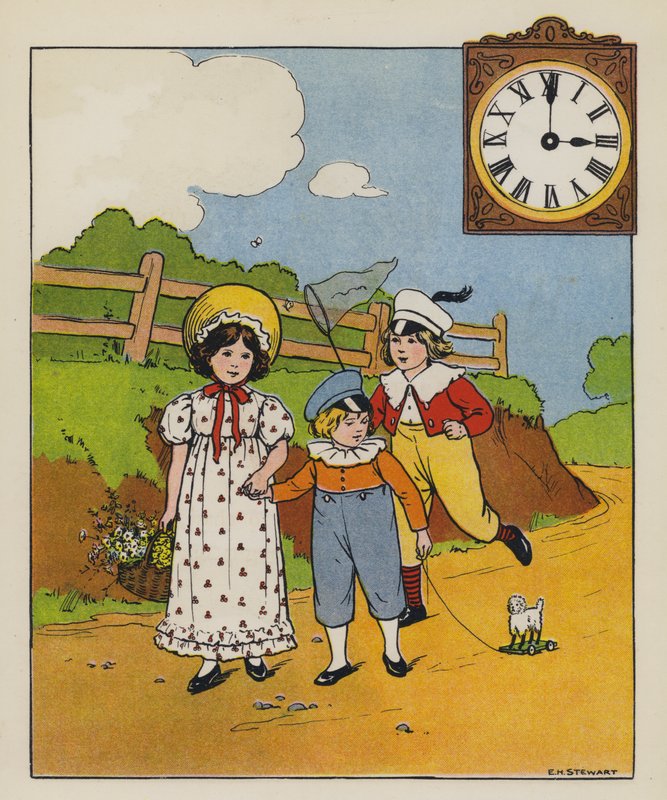 Gåtid (färg litho) av Elise H. Stewart