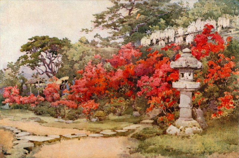 Azaleor, Awata (färg litho) av Ella Du Cane
