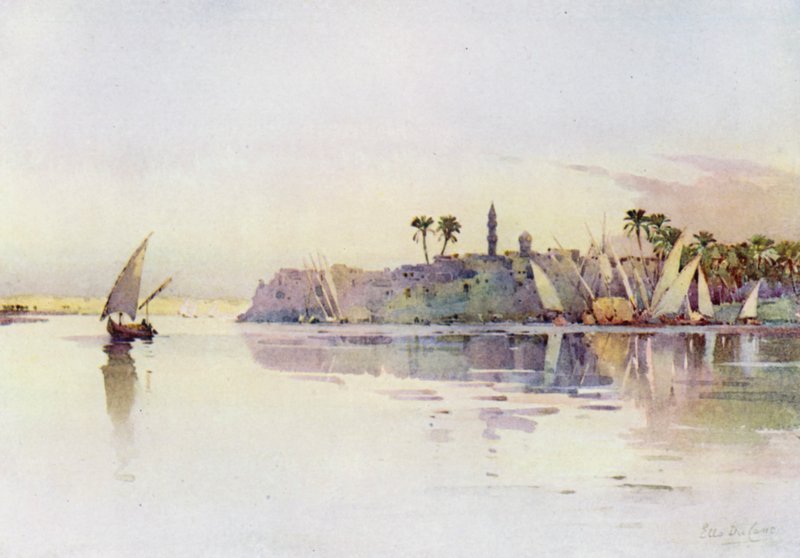 balinesisk (färg litho) av Ella Du Cane