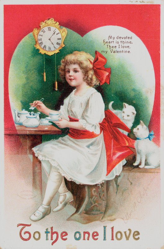 Amerikanskt Valentine-kort av Ellen Hattie Clapsaddle
