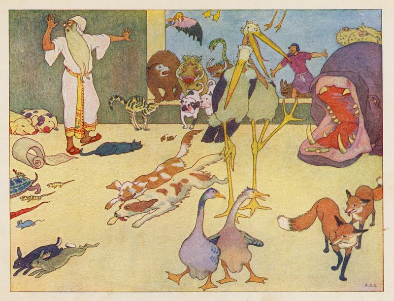 Noaks ark: Förvirring (färglitografi) av Elmer Boyd Smith