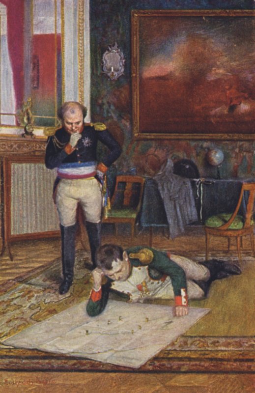 Napoleon Bonaparte (färg litho) av Emanuel Bachrach Baree