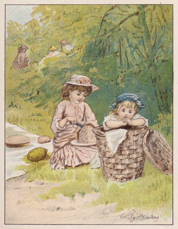 The Picnic (färg litho) av Emily Harding