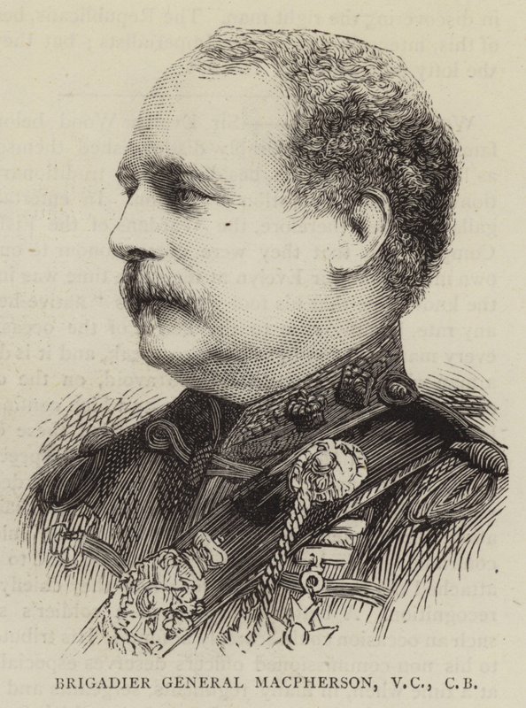Brigadgeneral Macpherson, VC, CB av English School