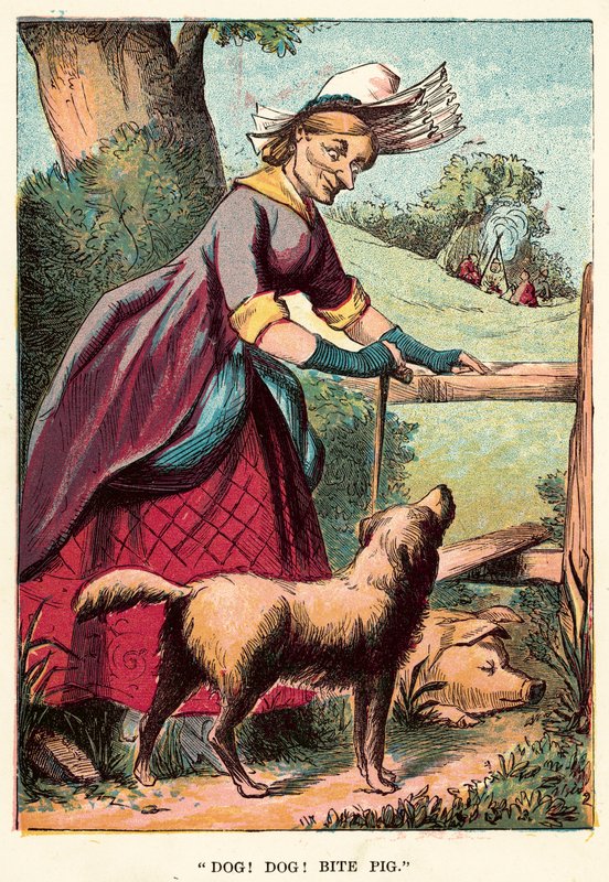 Hund! hund! bita gris av English School