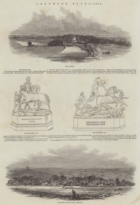 Goodwood Races, 1845 av English School
