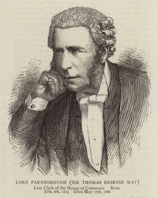 Lord Farnborough, Sir Thomas Erskine May av English School