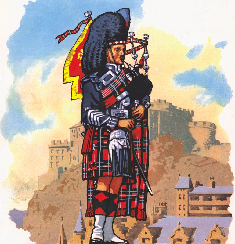 Skotsk piper av English School