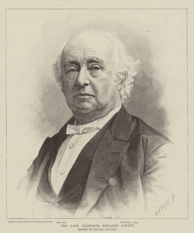 Den framlidne professorn Benjamin Jowett av English School