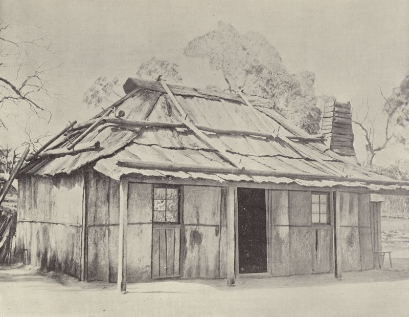 En Bark Hut av English Photographer