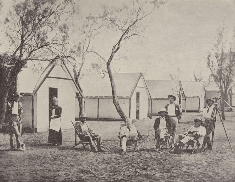 Ett gruvläger i Hannans, västra Australien av English Photographer