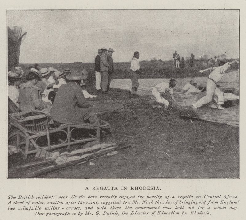 En regatta i Rhodesia av English Photographer