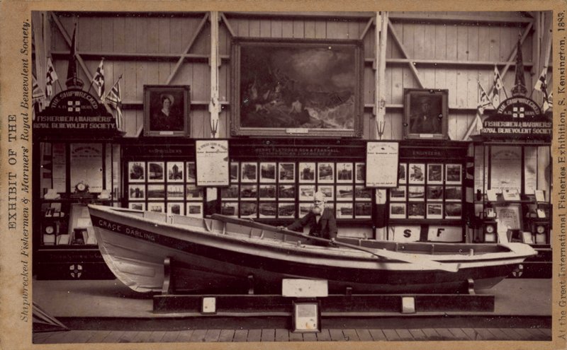 En modell av Grace Darling Boat av English Photographer