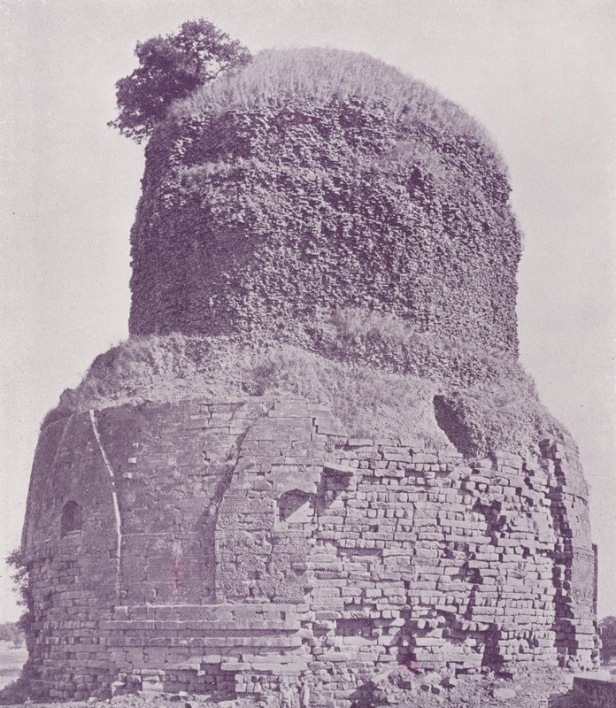 Forntida buddhisttorn, Sarnath, Benares av English Photographer