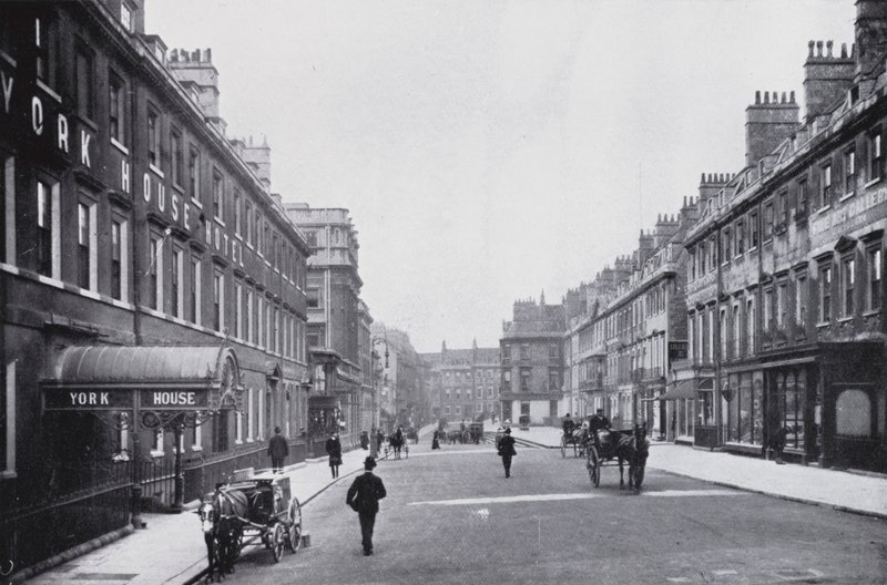 Bath: Princes and Edgar Buildings (s/v foto) av English Photographer