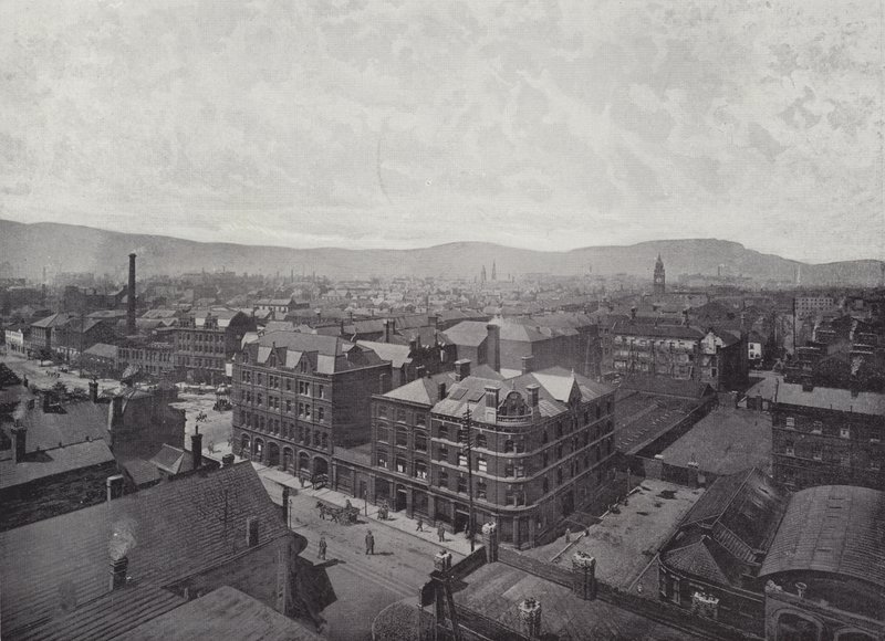 Belfast, panoramautsikt av English Photographer