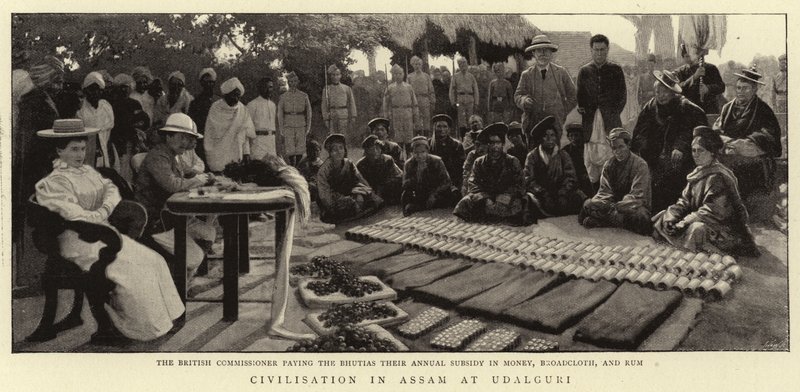 Civilisation i Assam vid Udalguri av English Photographer