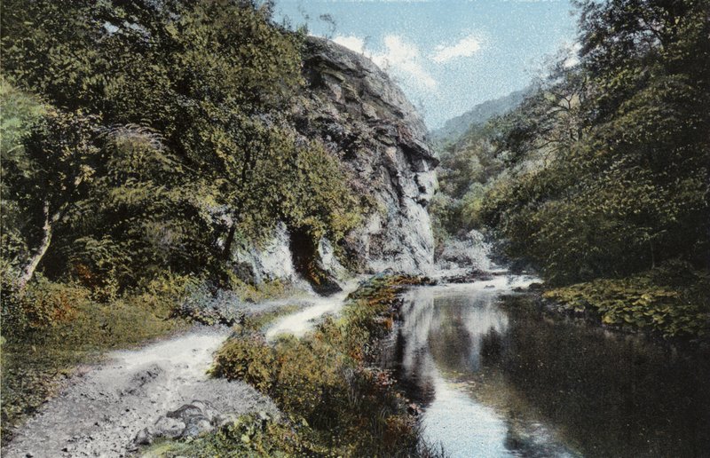 Dovedale, The Lion-faced Rock av English Photographer